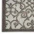 Gray and Charcoal Indoor Outdoor Runner Rug